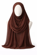 Chiffon Scarf - Coffee
