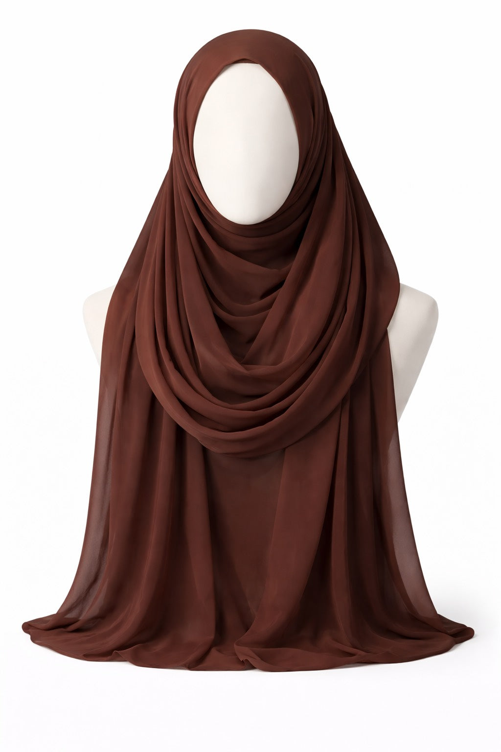Chiffon Scarf - Coffee