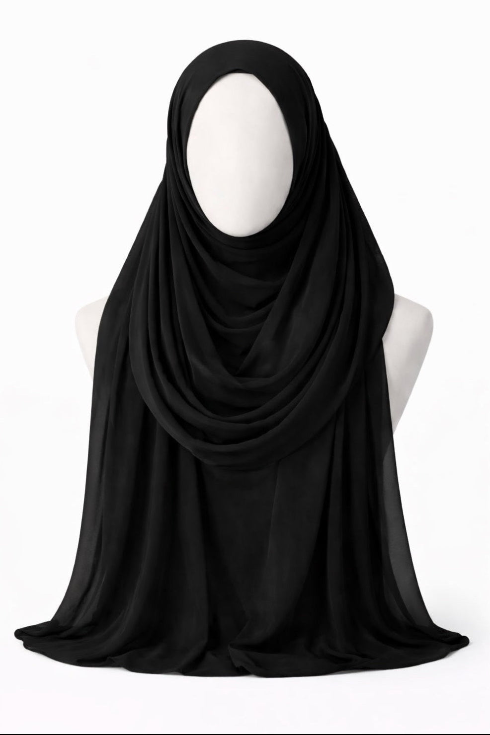Chiffon Scarf - Black